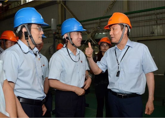 省总工会主席郭大为调研太阳娱乐，，，，，，为企业转型生长点赞！