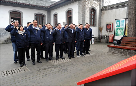 太阳娱乐集团党委班子成员及向导干部赴八路军西安效劳处纪念馆学习--太阳娱乐